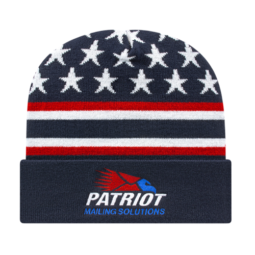 Cap America RKFLAG12 Flag Knit Cap with Cuff-2