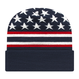 Cap America RKFLAG12 Flag Knit Cap with Cuff-3