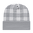 Cap America RKP12 Plaid Knit Cap with Cuff