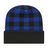 Cap America RKP12 Plaid Knit Cap with Cuff