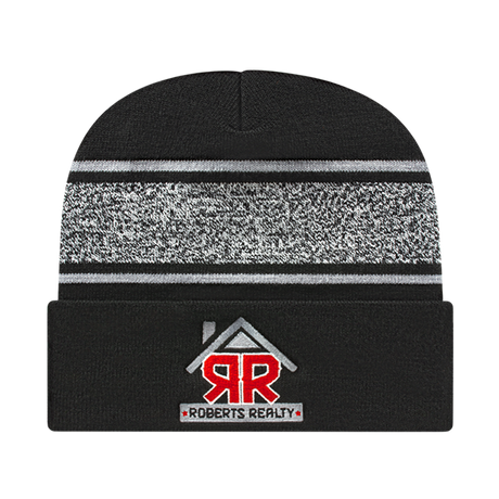 Cap America RKV12 Variegated Striped Knit Cap with Cuff-1