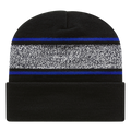 Cap America RKV12 Variegated Striped Knit Cap with Cuff