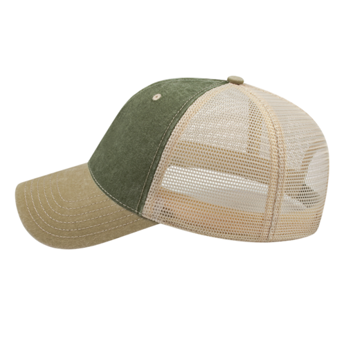 Cap America i3027 Washed Pigment Dyed with Washed Trucker Mesh Cap-3