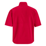 adidas Men's Quarter Zip Woven Short Sleeve Jacket (Tall)-2