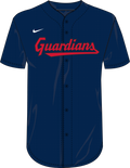 Nike Cleveland Guardians Adult Institutional Full Button Jersey
