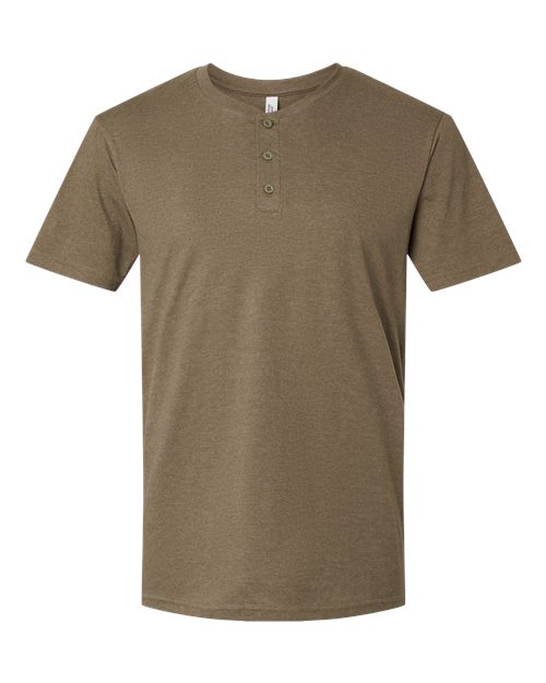 American Apparel Men's CVC Henley Tee-1