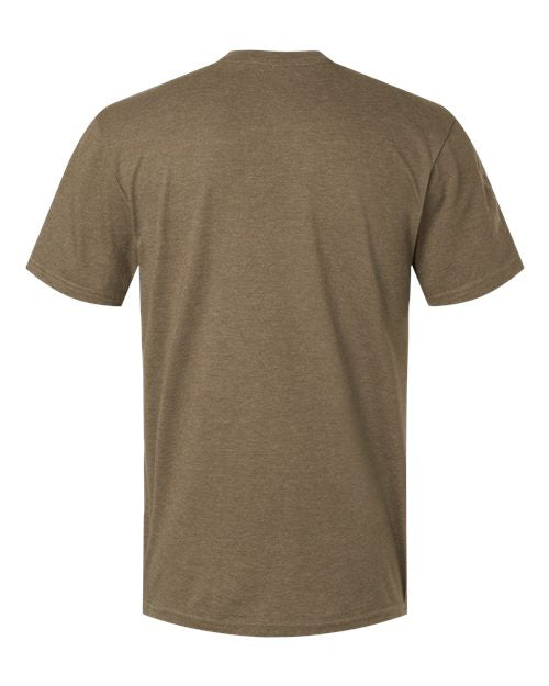 American Apparel Men's CVC Henley Tee-2