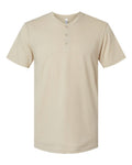 American Apparel Men's CVC Henley Tee-1