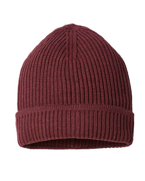 Atlantis Headwear Sustainable Finish Edge Cuffed Beanie-1