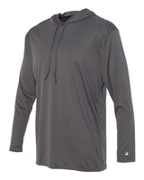 Badger Men's B-Core Hooded Long Sleeve T-Shirt-2