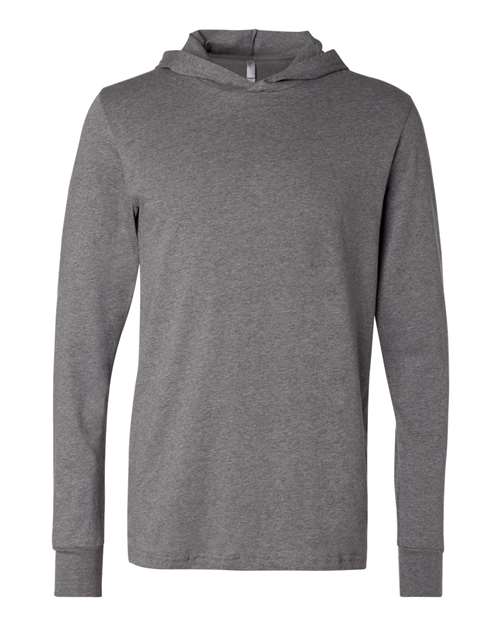 BELLA + CANVAS Men's Jersey Hooded Long Sleeve Tee-1