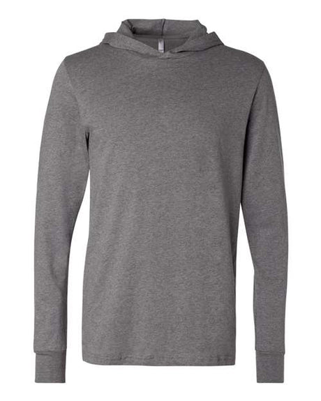 BELLA + CANVAS Men's Jersey Hooded Long Sleeve Tee-1