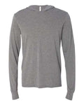 BELLA + CANVAS Men's Jersey Hooded Long Sleeve Tee-1