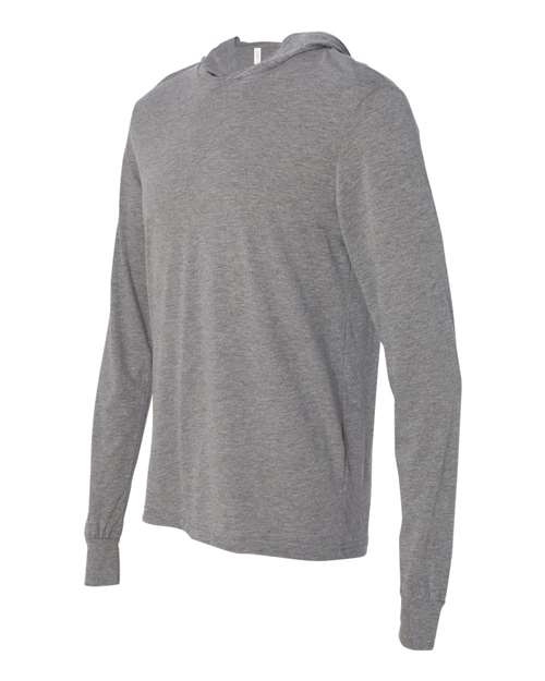 BELLA + CANVAS Men's Jersey Hooded Long Sleeve Tee-2