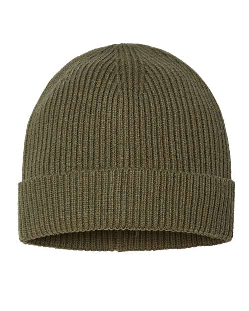 Atlantis Headwear Sustainable Fine Rib Cuffed Beanie-1