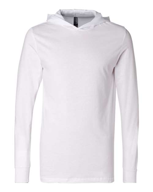 BELLA + CANVAS Men's Jersey Hooded Long Sleeve Tee-1