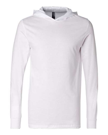 BELLA + CANVAS Men's Jersey Hooded Long Sleeve Tee-1