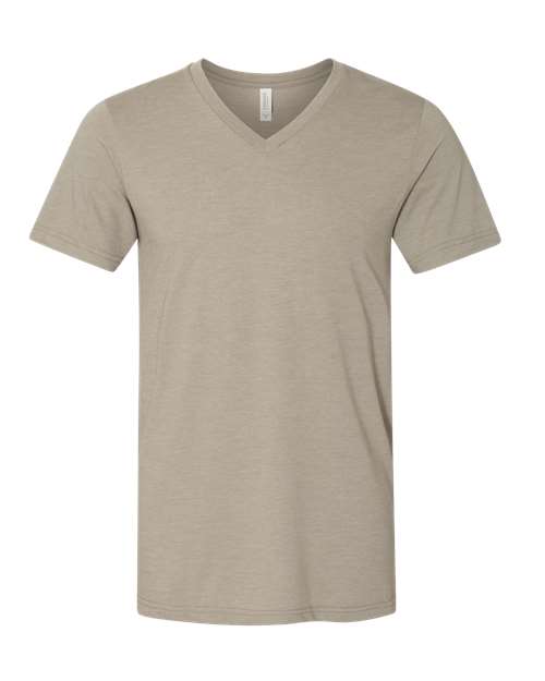 BELLA + CANVAS Men's Heather CVC V-Neck Tee-1