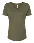 BELLA + CANVAS Women's Relaxed Jersey V-Neck Tee BC6405-1