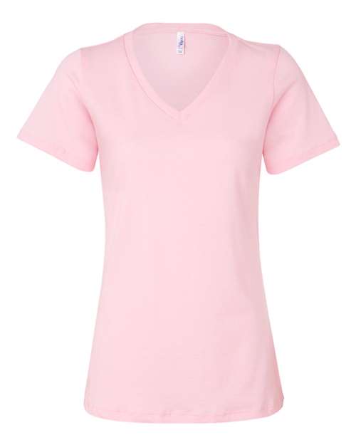 BELLA + CANVAS Women's Relaxed Jersey V-Neck Tee BC6405-1