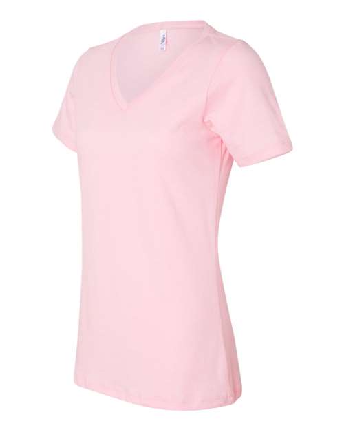 BELLA + CANVAS Women's Relaxed Jersey V-Neck Tee BC6405-2
