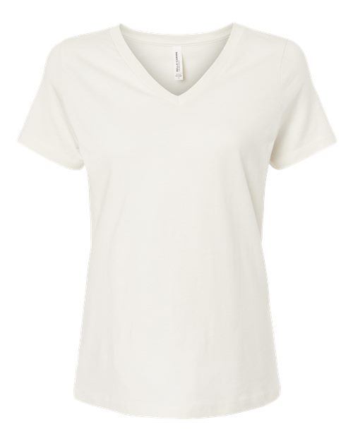 BELLA + CANVAS Women's Relaxed Jersey V-Neck Tee BC6405-1
