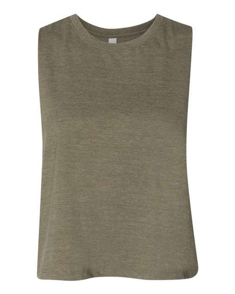 BELLA + CANVAS Women's Racerback Crop Tank-1