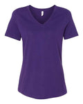BELLA + CANVAS Women's Relaxed Jersey V-Neck Tee BC6405-1