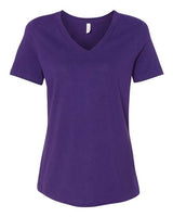 BELLA + CANVAS Women's Relaxed Jersey V-Neck Tee BC6405-1