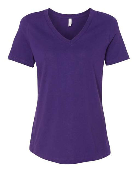 BELLA + CANVAS Women's Relaxed Jersey V-Neck Tee BC6405-1