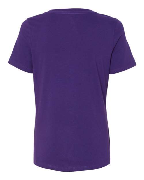 BELLA + CANVAS Women's Relaxed Jersey V-Neck Tee BC6405-3