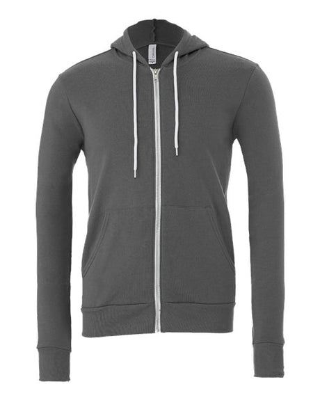 BELLA + CANVAS Men's Sponge Fleece Full-Zip Hoodie Sweatshirt-1