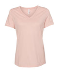 BELLA + CANVAS Women's Relaxed Heather CVC V-Neck Tee-1