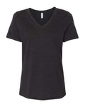BELLA + CANVAS Women's Relaxed Heather CVC V-Neck Tee-1