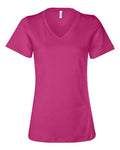 BELLA + CANVAS Women's Relaxed Jersey V-Neck Tee BC6405-1