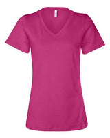 BELLA + CANVAS Women's Relaxed Jersey V-Neck Tee BC6405-1
