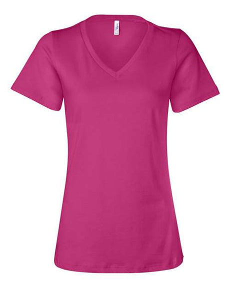 BELLA + CANVAS Women's Relaxed Jersey V-Neck Tee BC6405-1