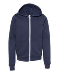 BELLA + CANVAS Youth Sponge Fleece Full-Zip Hoodie Sweatshirt-1