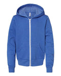 BELLA + CANVAS Youth Sponge Fleece Full-Zip Hoodie Sweatshirt-1