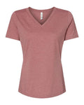 BELLA + CANVAS Women's Relaxed Heather CVC V-Neck Tee-1