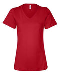 BELLA + CANVAS Women's Relaxed Jersey V-Neck Tee BC6405-1