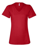 BELLA + CANVAS Women's Relaxed Jersey V-Neck Tee BC6405-1