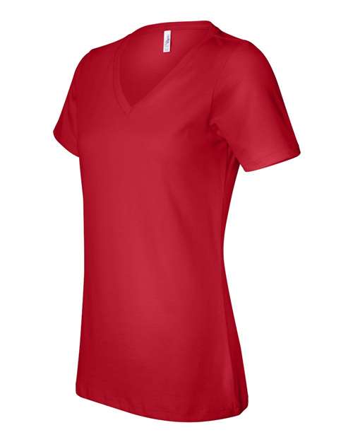 BELLA + CANVAS Women's Relaxed Jersey V-Neck Tee BC6405-2