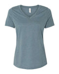 BELLA + CANVAS Women's Relaxed Heather CVC V-Neck Tee-1