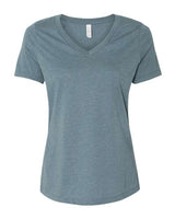 BELLA + CANVAS Women's Relaxed Heather CVC V-Neck Tee-1