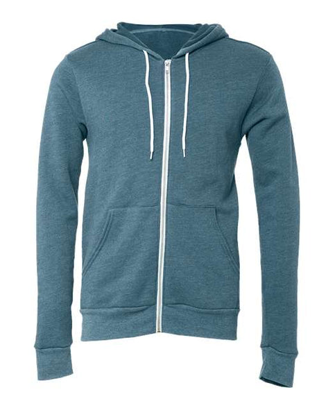 BELLA + CANVAS Men's Sponge Fleece Full-Zip Hoodie Sweatshirt-1