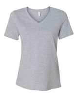 BELLA + CANVAS Women's Relaxed Heather CVC V-Neck Tee-1