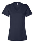 BELLA + CANVAS Women's Relaxed Jersey V-Neck Tee BC6405-1
