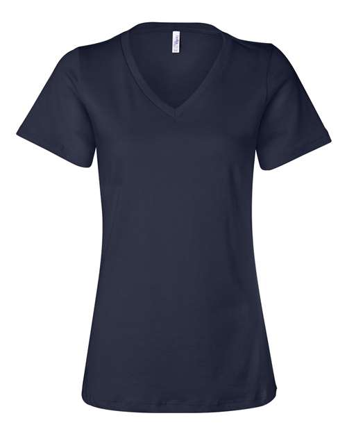 BELLA + CANVAS Women's Relaxed Jersey V-Neck Tee BC6405-1