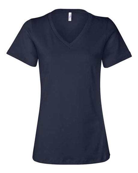 BELLA + CANVAS Women's Relaxed Jersey V-Neck Tee BC6405-1